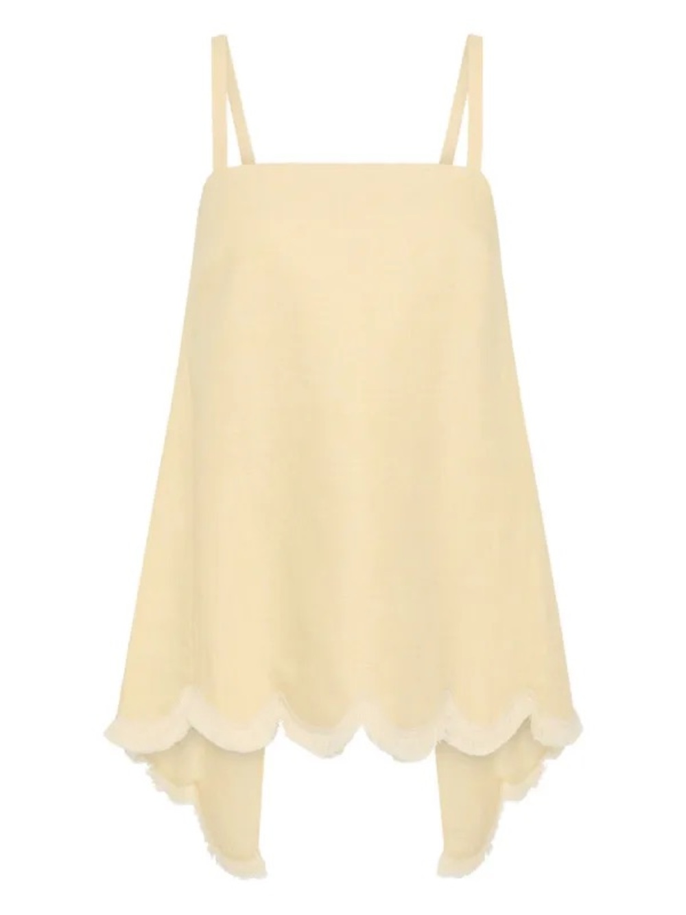 Posse Essie scalloped-hem tank-top